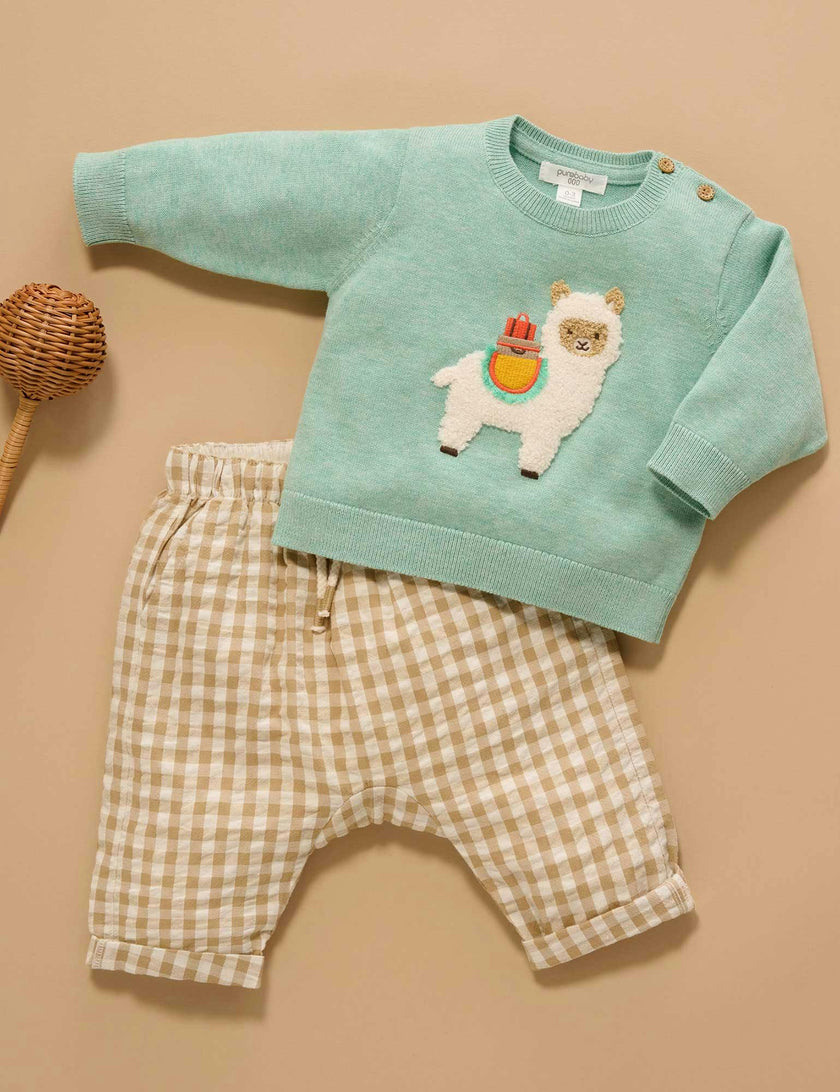 Llama Jumper Aloe Melange