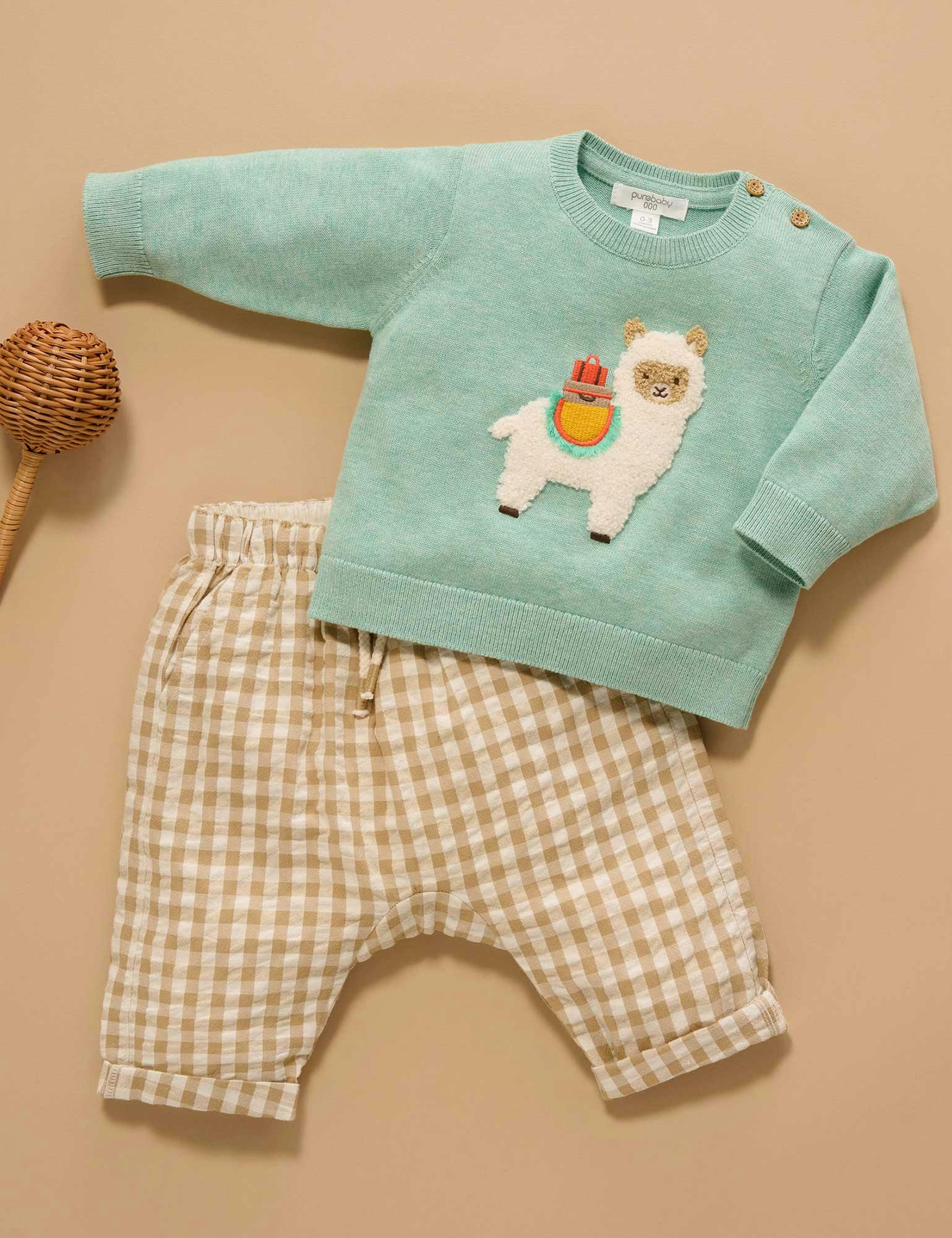 Llama Jumper Aloe Melange