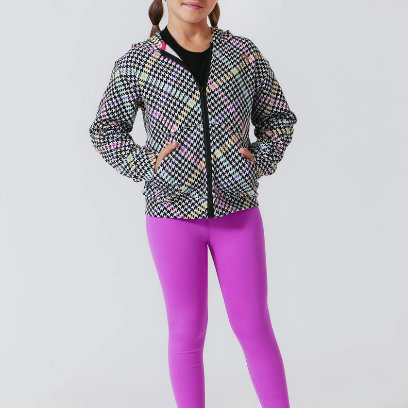 Girls Oversized Drop Shoulder Full-Zip Hoodie