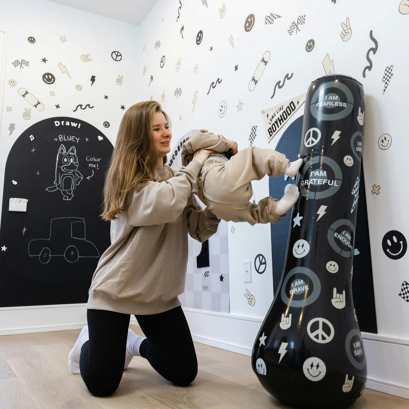 Magic Puncher - Inflatable Punching Bag for Kids with Positive Affirmations