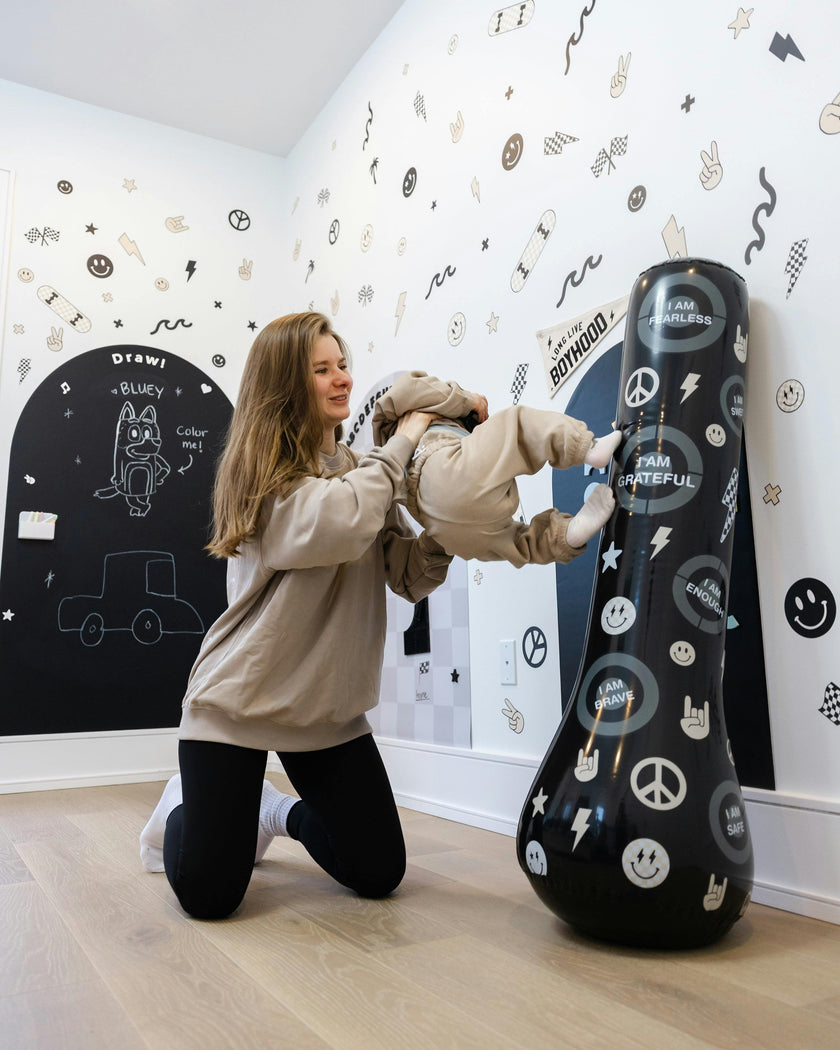 Magic Puncher - Inflatable Punching Bag for Kids with Positive Affirmations