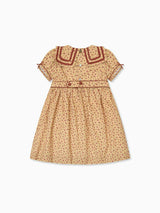 Caramel Floral Mirabel Girl Dress