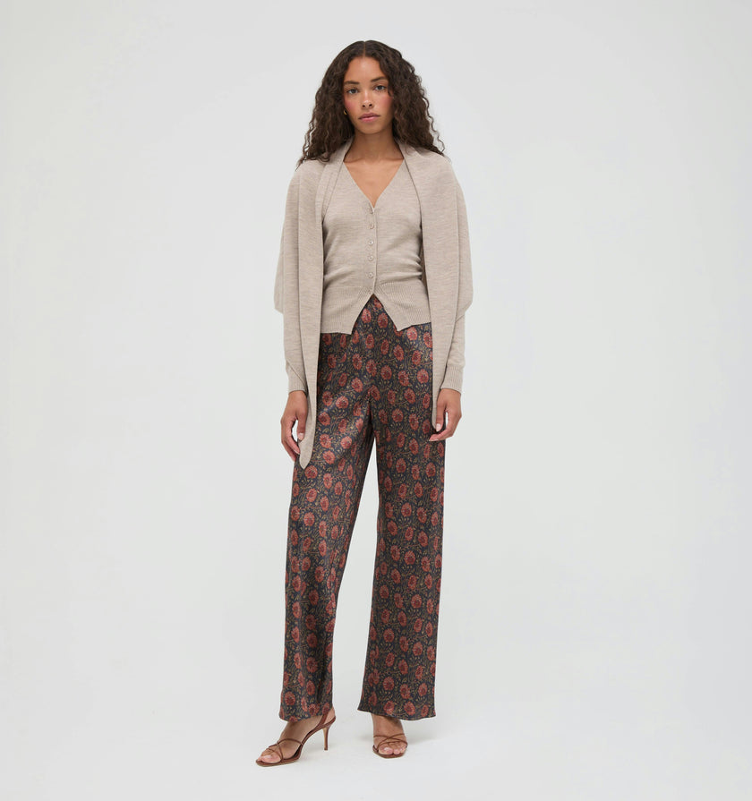 The Amal Cardigan -  Taupe
