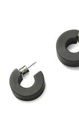 Muse Hoops in Black Matte