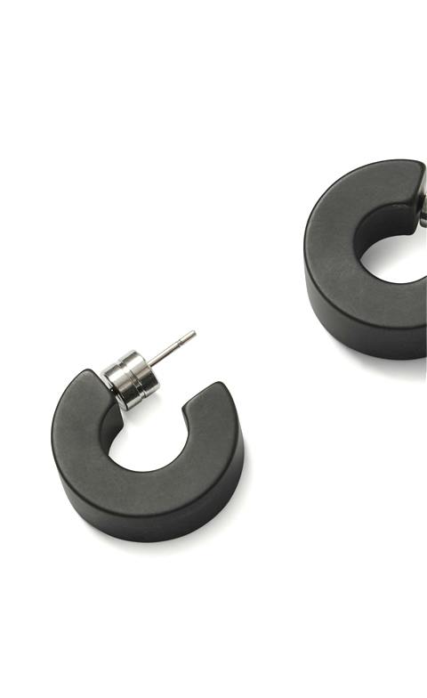 Muse Hoops in Black Matte