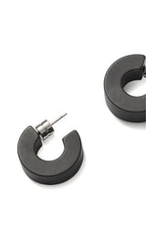 Muse Hoops in Black Matte