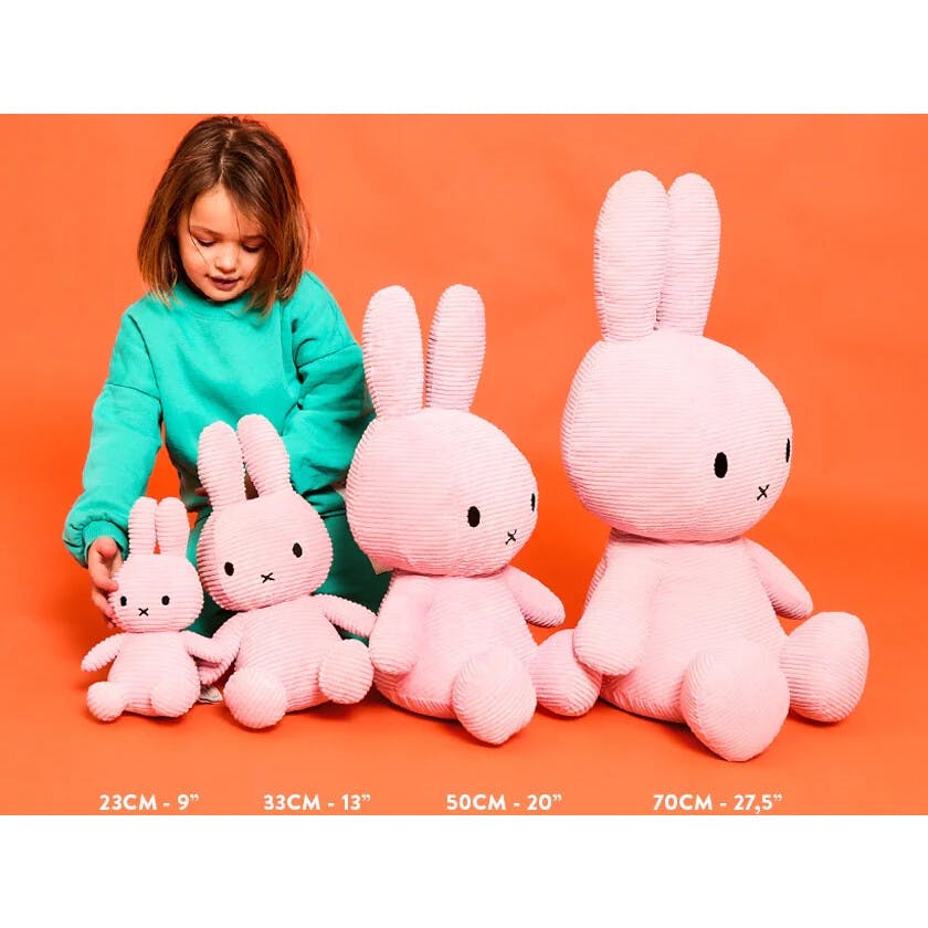 Plush Miffy Corduroy Pink 13"