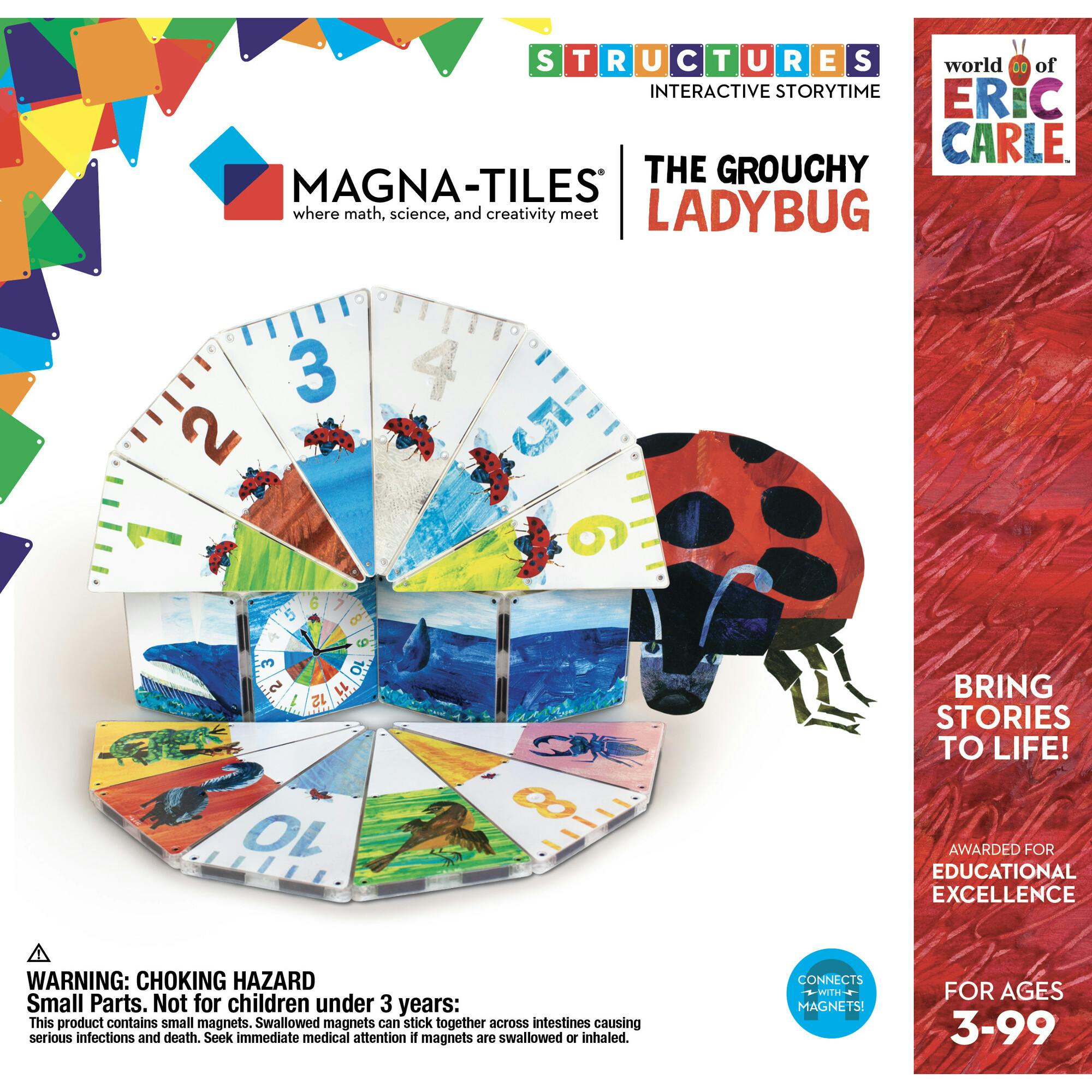 The Grouchy Magna-Tiles Structures