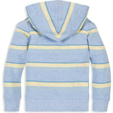 Organic French Terry Henley Hoodie, Blue