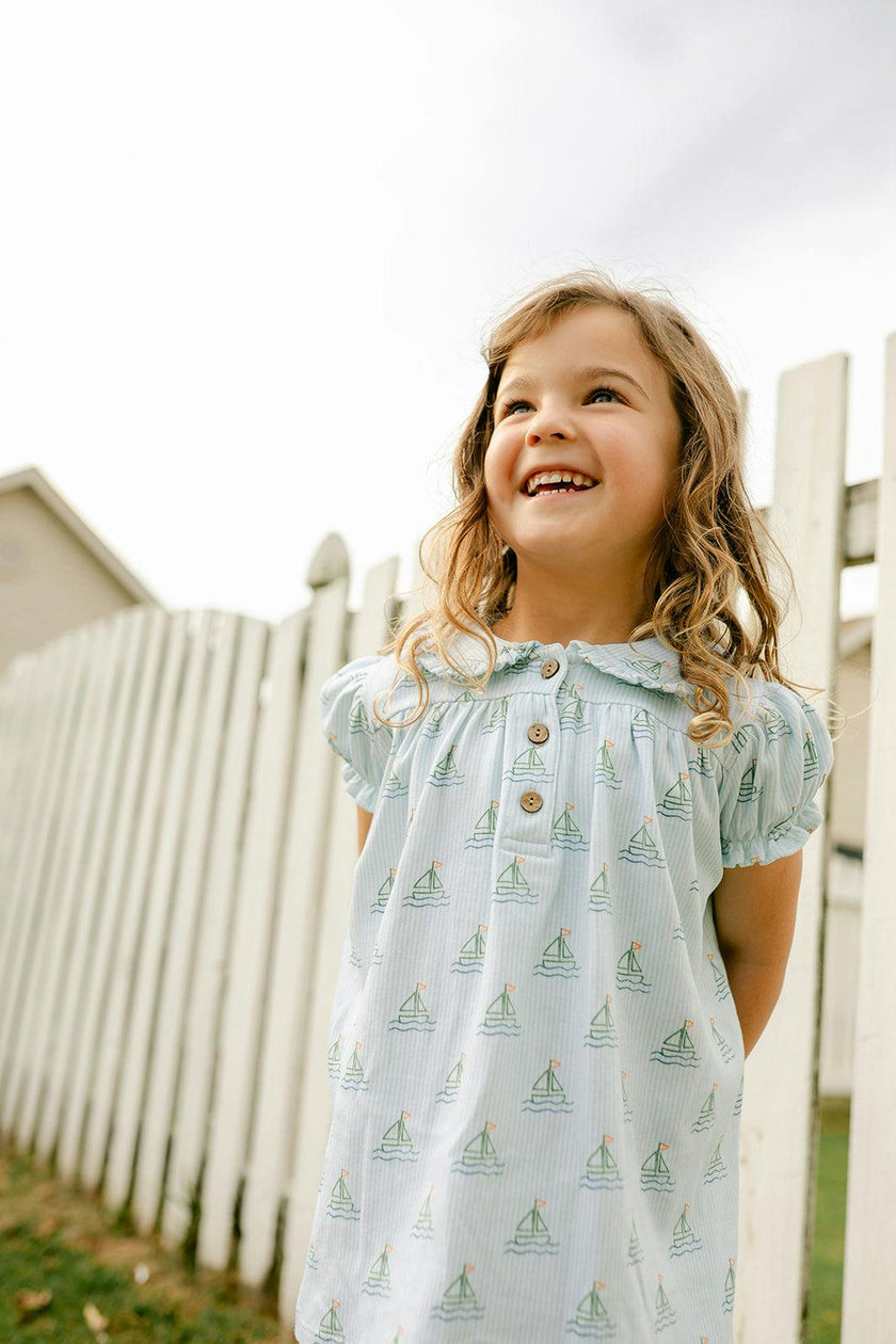 Libby Dress - Summer Sailboat