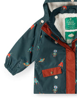 Into Space Recycled Waterproof Adventure Winter Coat, Green
