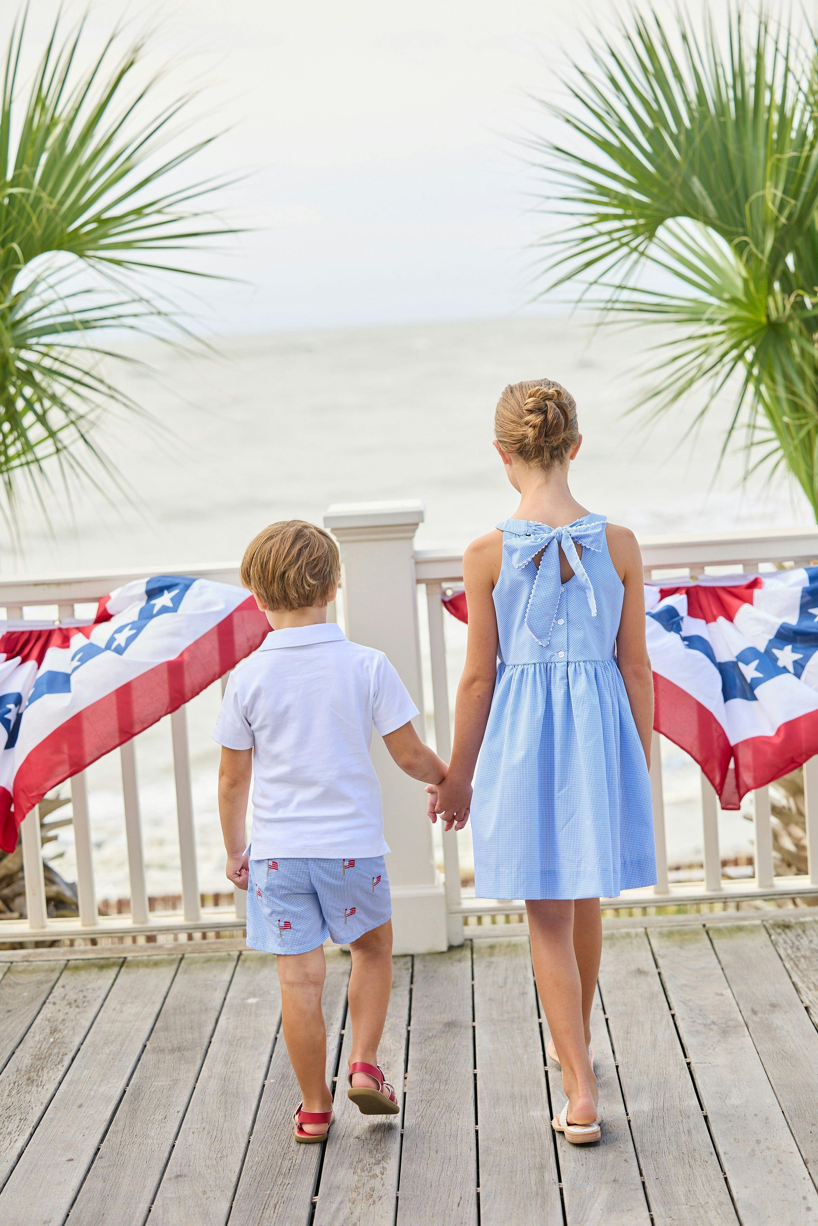 Embroidered Basic Short - Flags