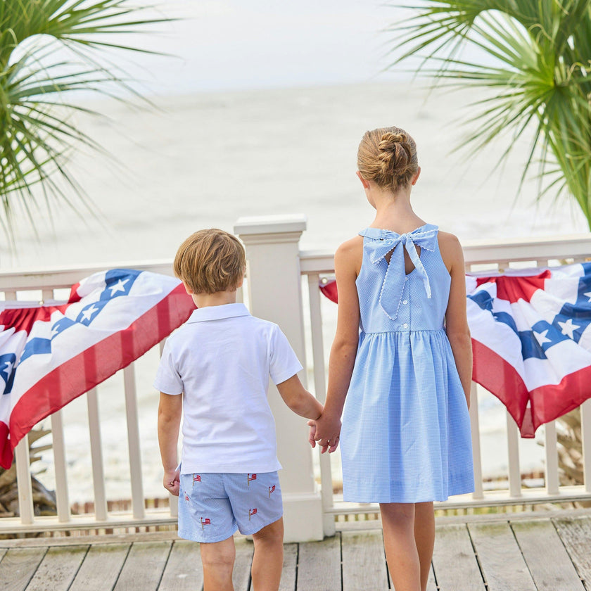 Embroidered Basic Short - Flags