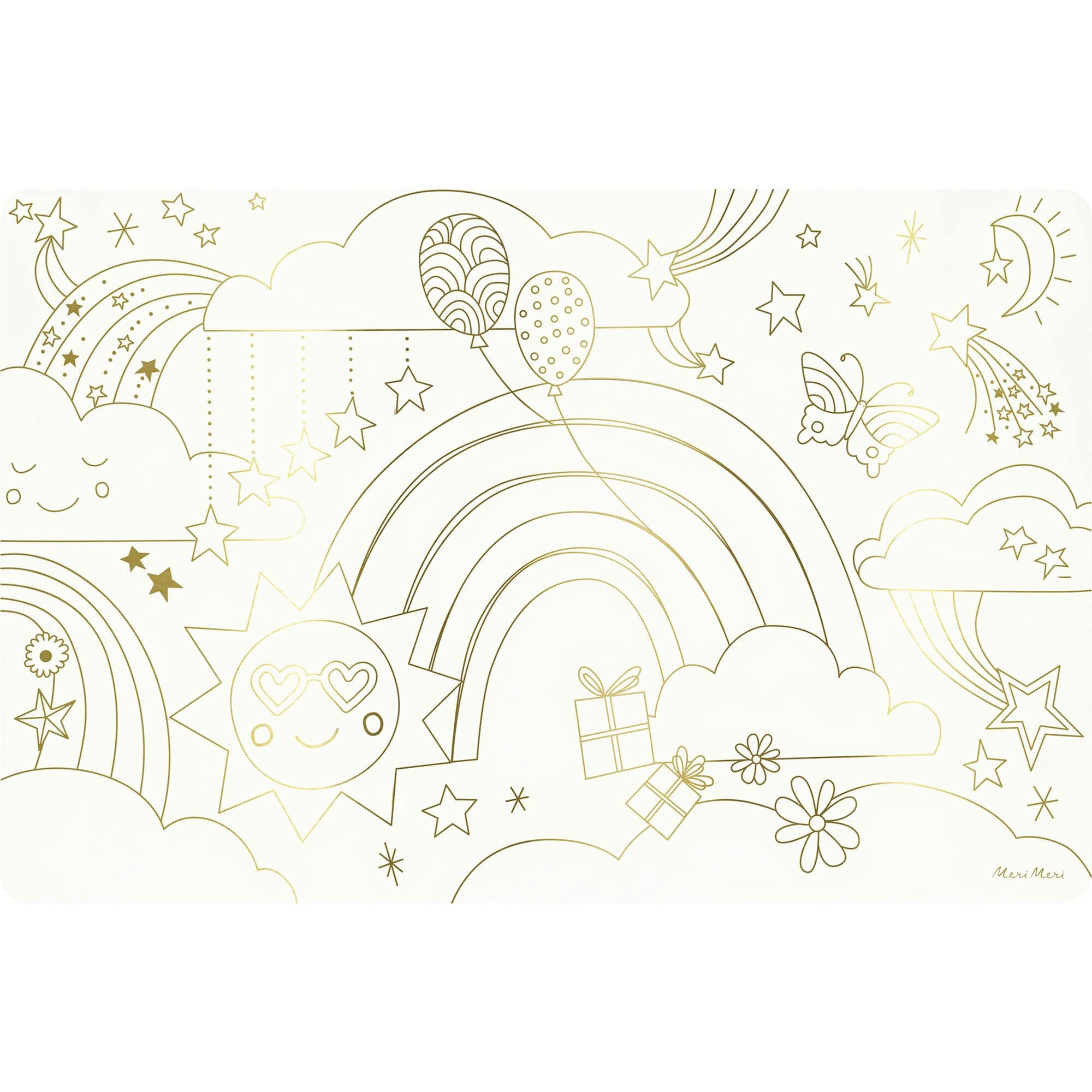 Happy Icons Coloring Placemats