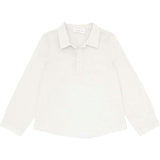 White Long Sleeve Pop Over Shirt