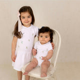 Girls Embroidered Garden Knit Dress