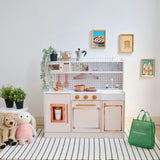 Teamson Kids Little Chef St. Louis Wooden Play Kitchen With 15 Accessories