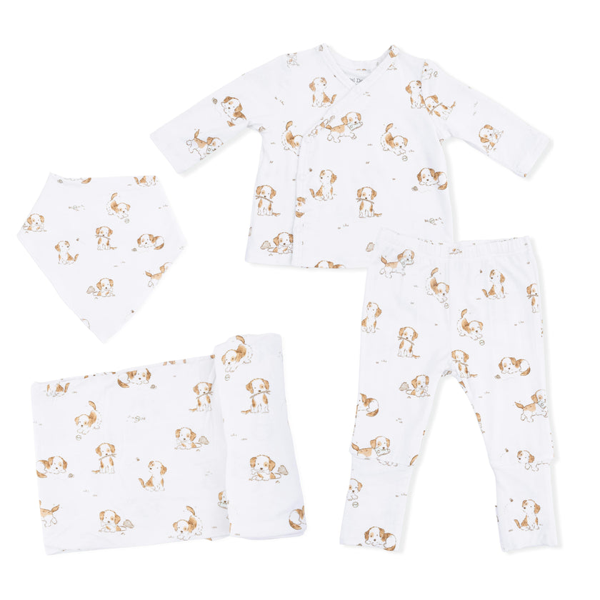 Explorer Puppy - Take Me Home Set with Bandana Bib & Swaddle