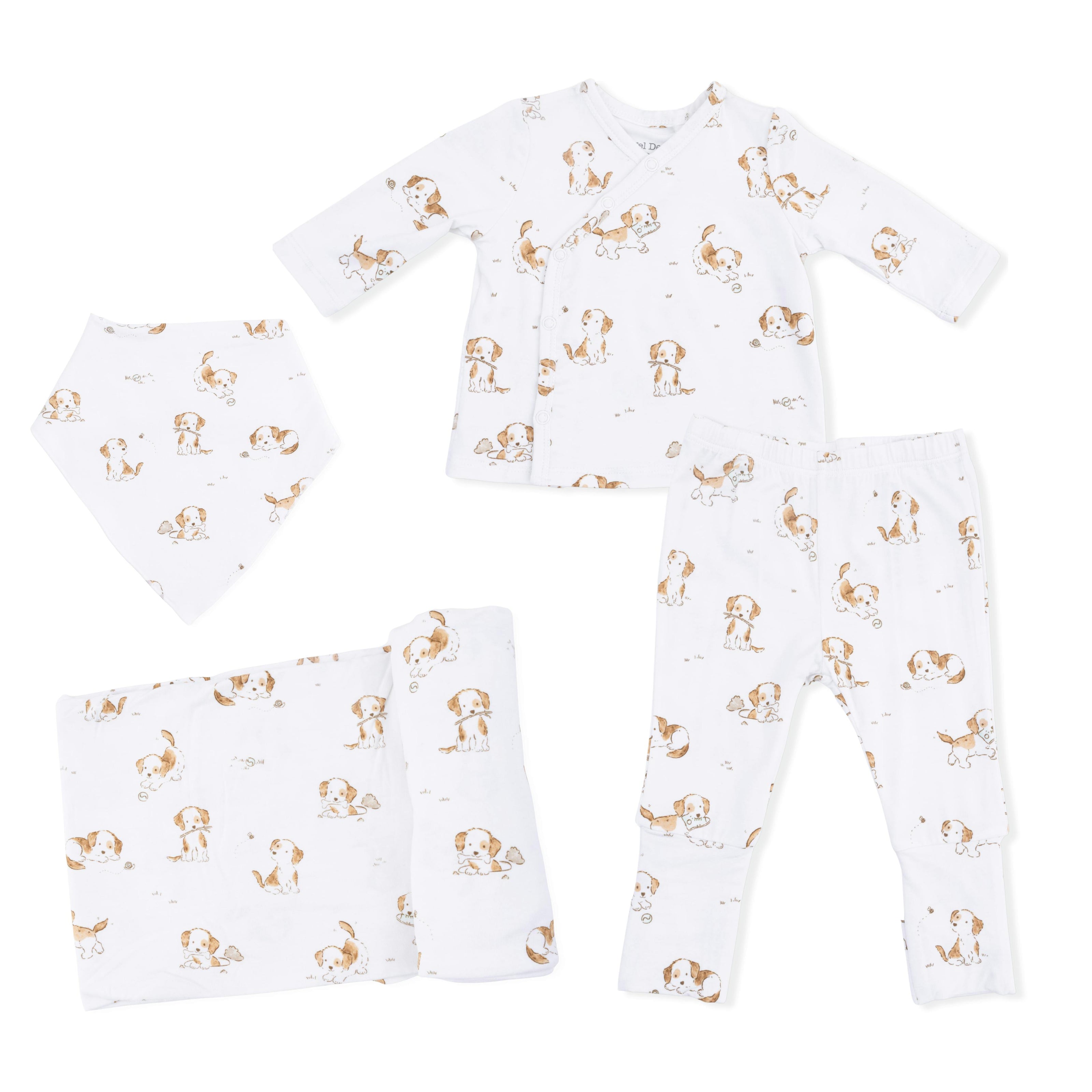 Explorer Puppy - Take Me Home Set with Bandana Bib & Swaddle