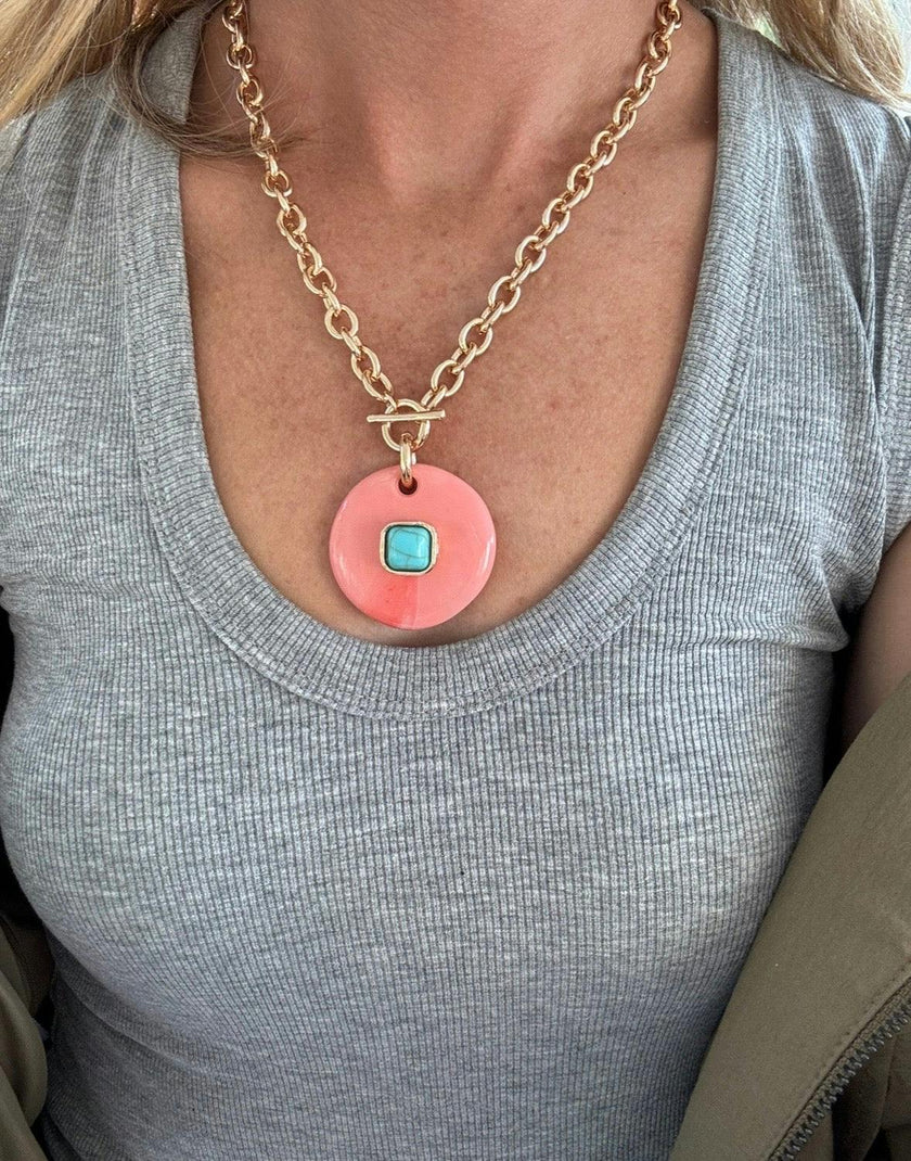 Rosè in Rome Necklace