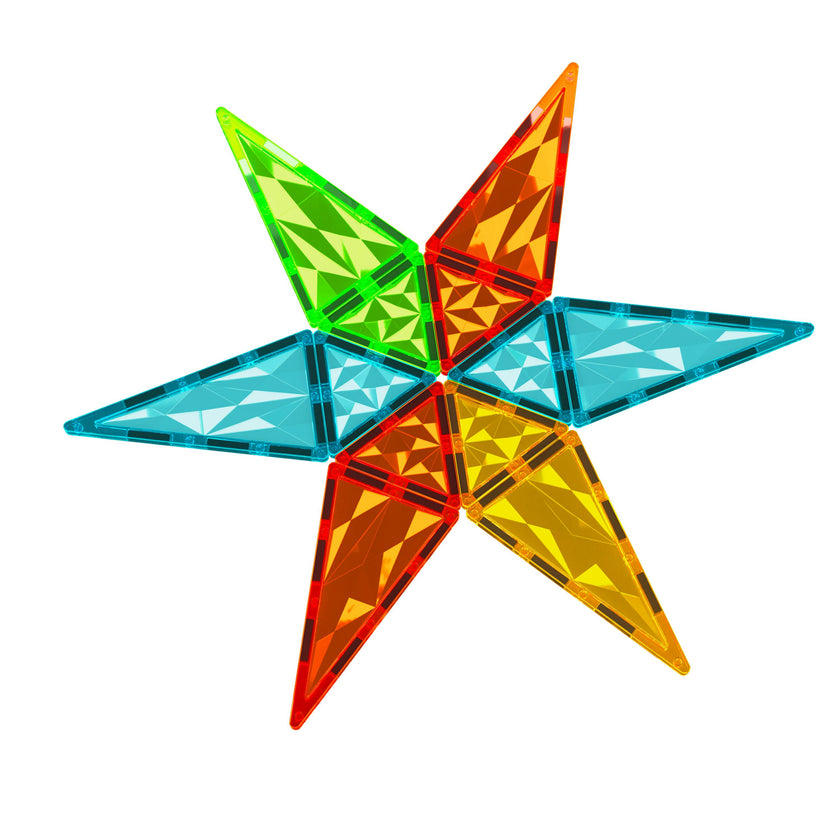 Geomag Magnetic Tiles Gems Rocket 32 Piece Set