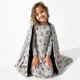 Little Monsters Bamboo Girls' Short Sleeve Dress