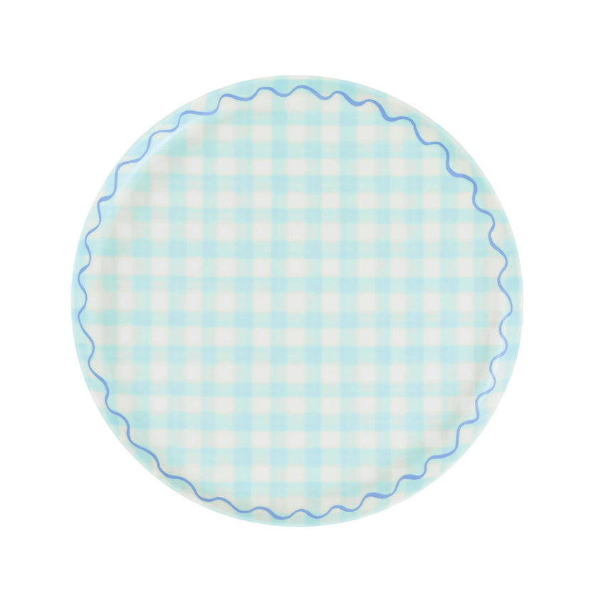 Gingham Reusable Small Plates