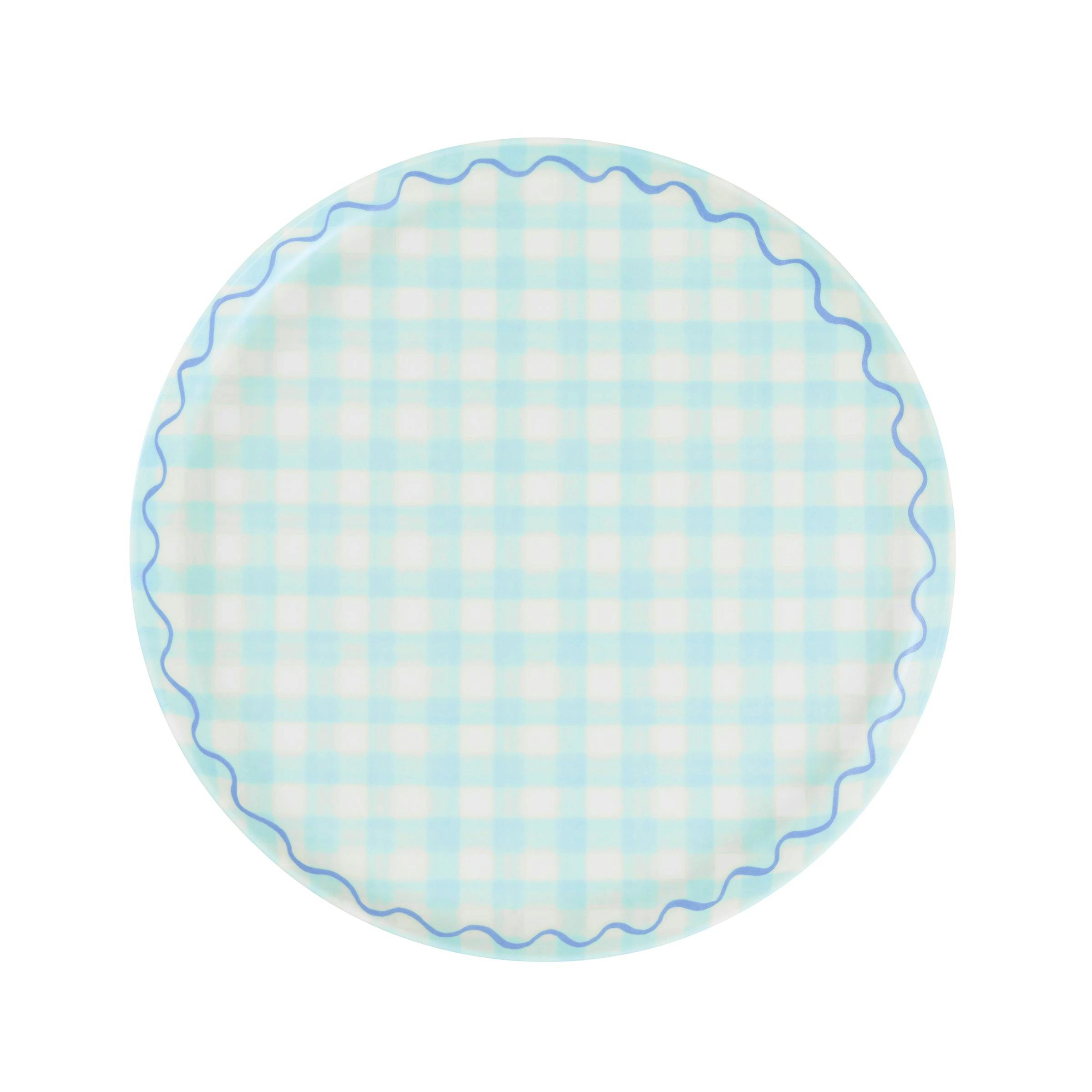 Gingham Reusable Small Plates