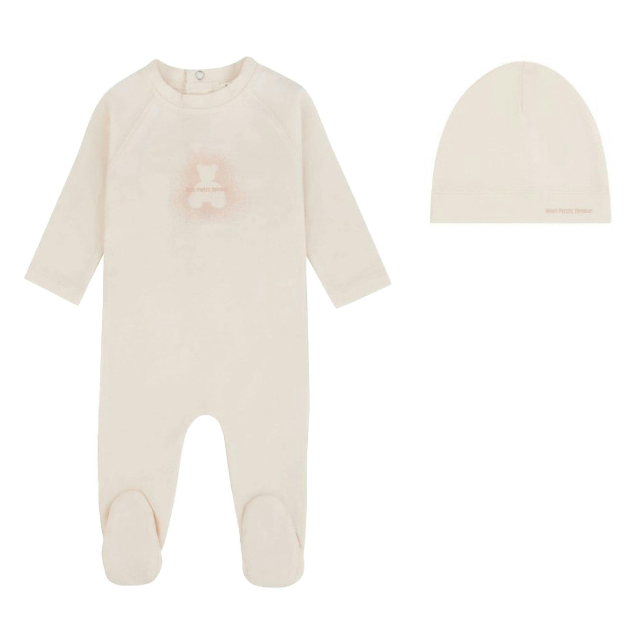 Aura Bear Footie And Beanie