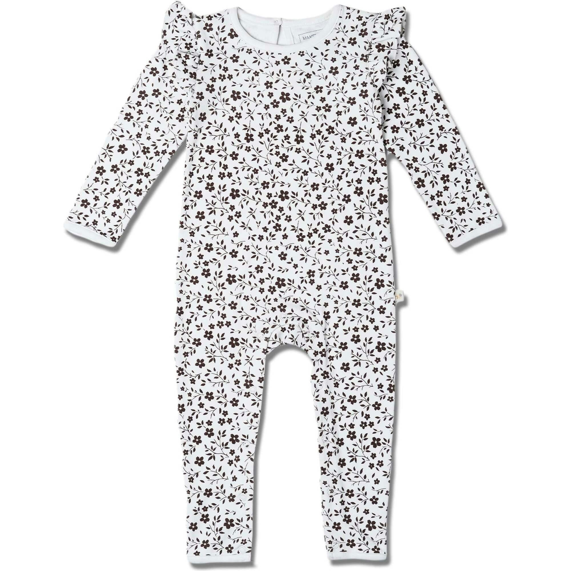 Organic Ruffle Full Sleeve Romper