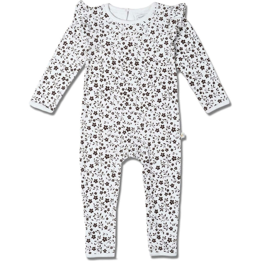 Organic Ruffle Full Sleeve Romper