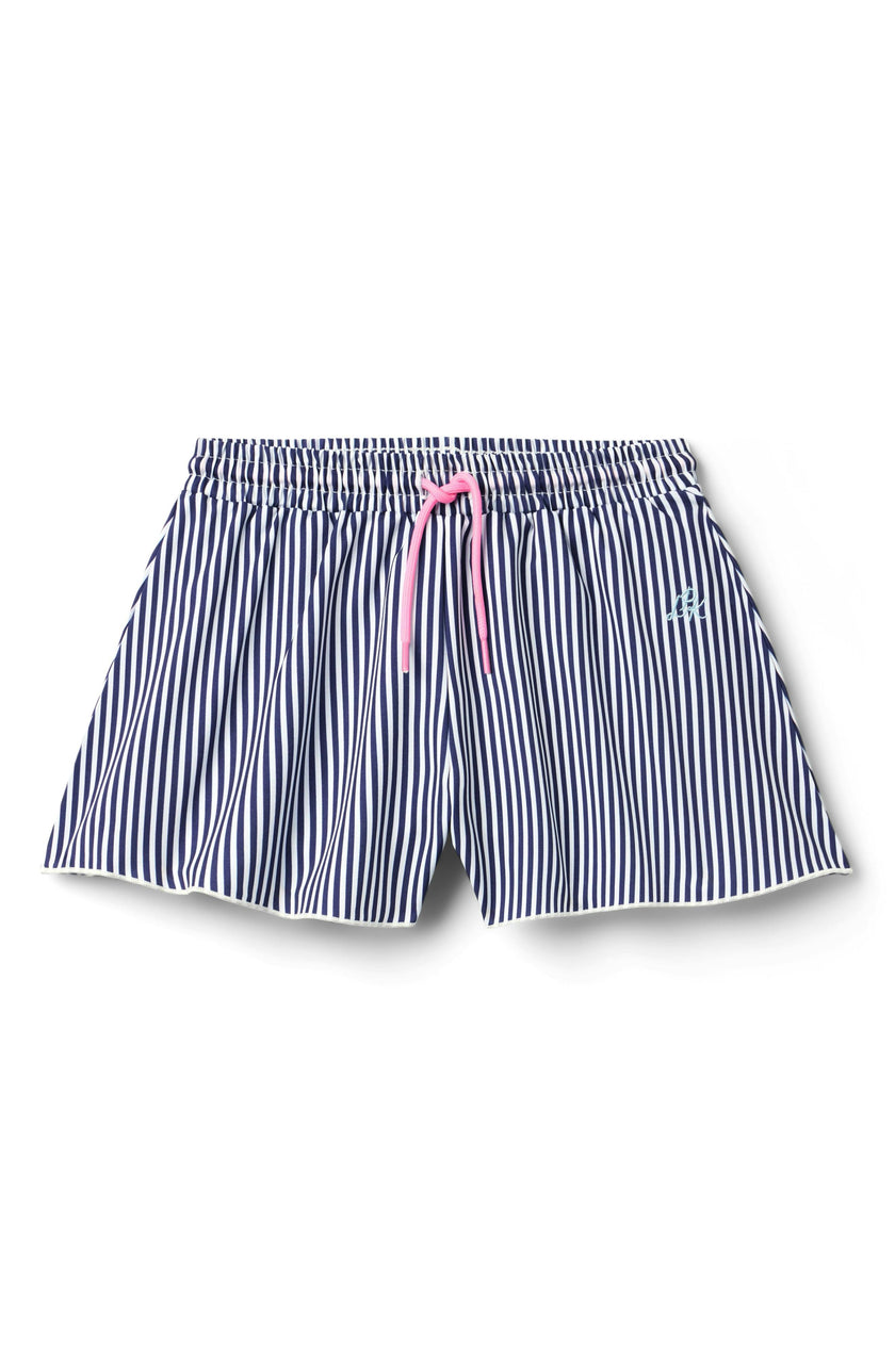 Violet Short  - Navy Pinstripe