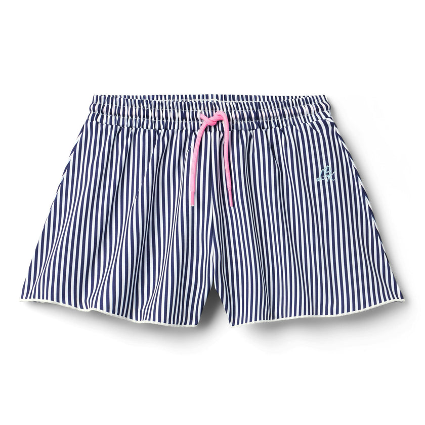 Violet Short  - Navy Pinstripe