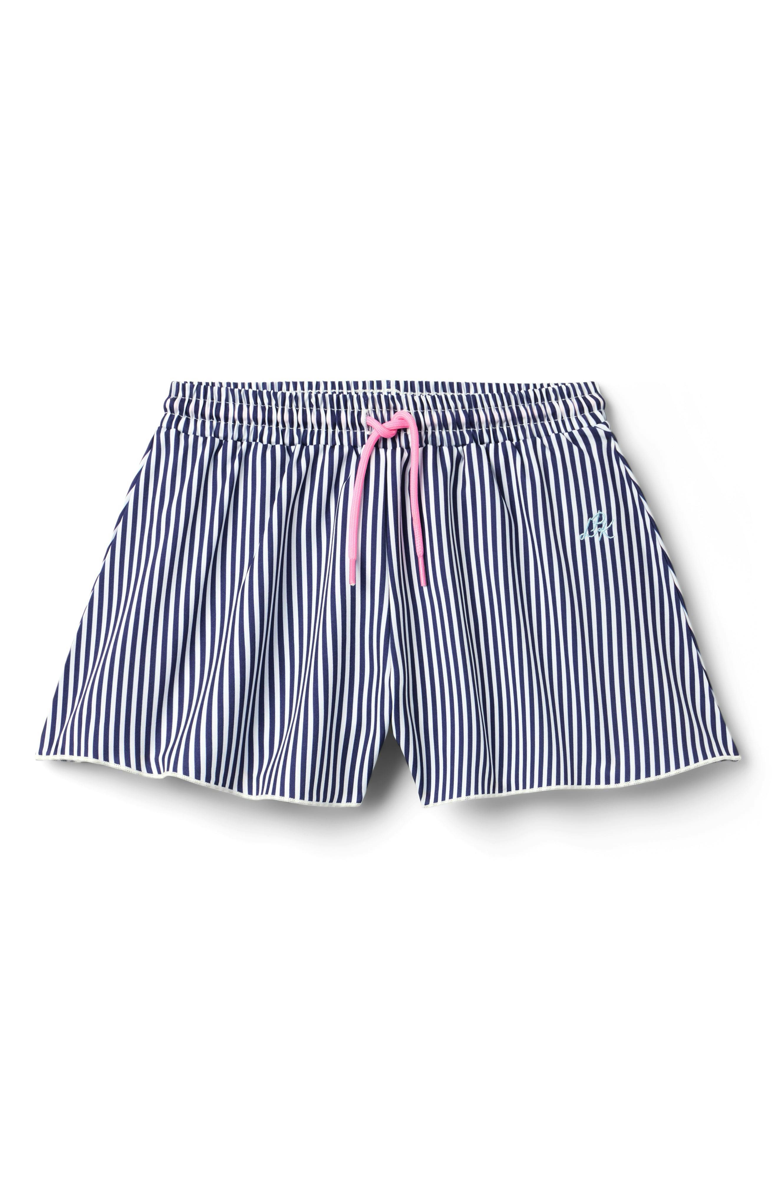 Violet Short  - Navy Pinstripe