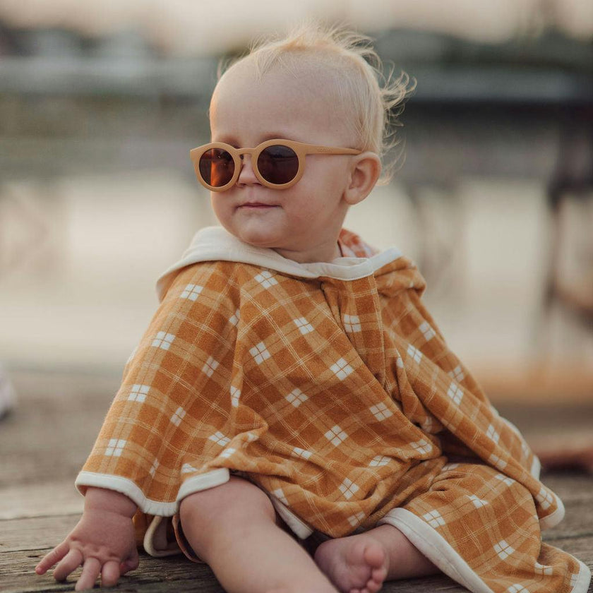 Classic | Sustainable Sunglasses | Plant-Based Bendable Polarized - Baby | 0-2 Y | Buckwheat