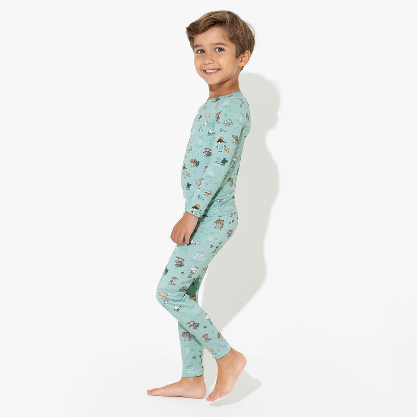 Mushroom Cycle Bamboo Kids Pajamas