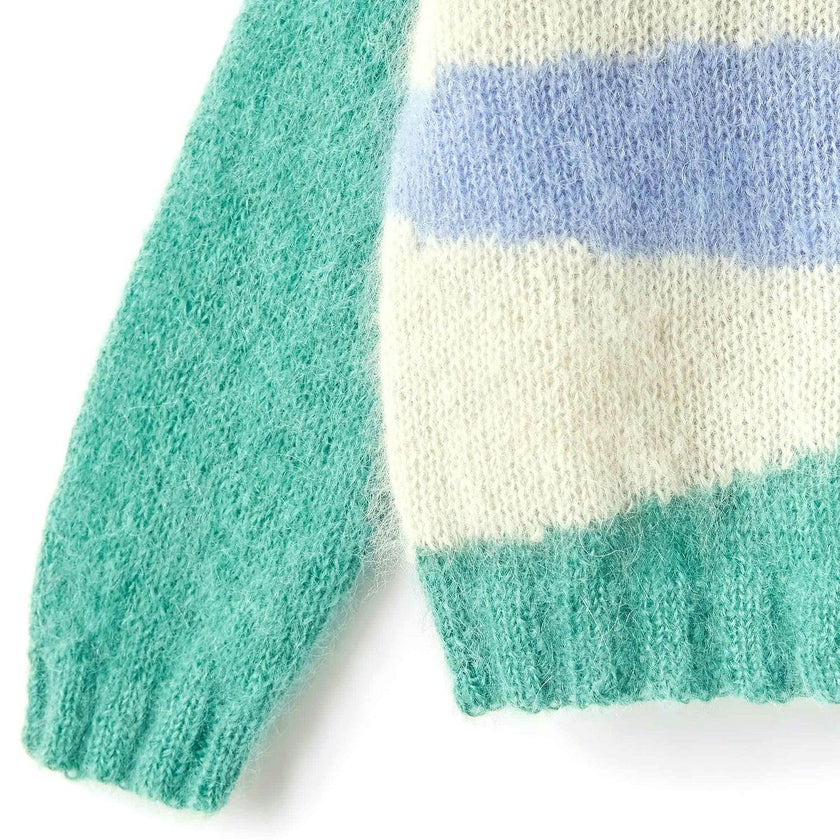 IL GUFO Ice White Soft Mohair Sweater