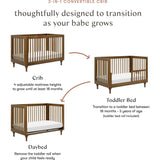 Lolly 3-In-1 Convertible Crib With Toddler Bed Conversion Kit