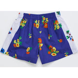 BLOSSOM PATCHWORK SHORTS BLUE