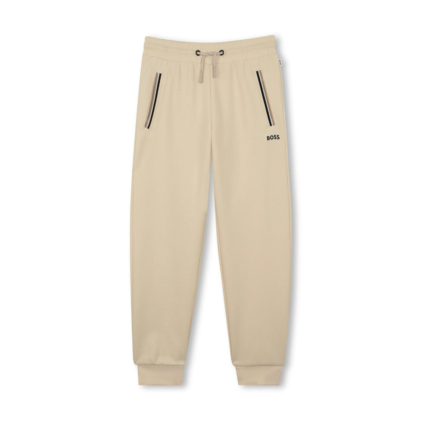 Beige Trim Detail Tracksuit