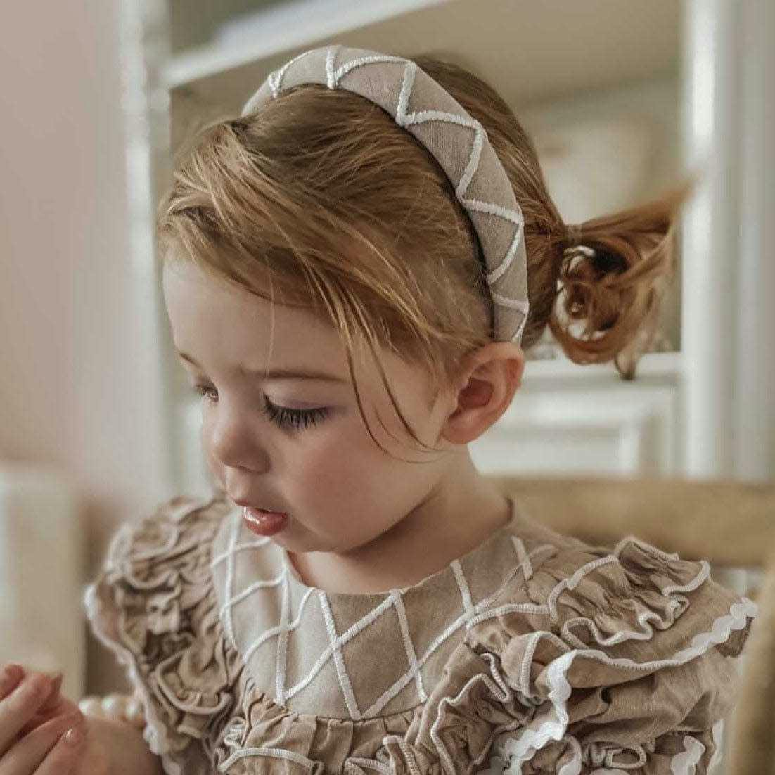 Ashlyn Linen and Lace Headband