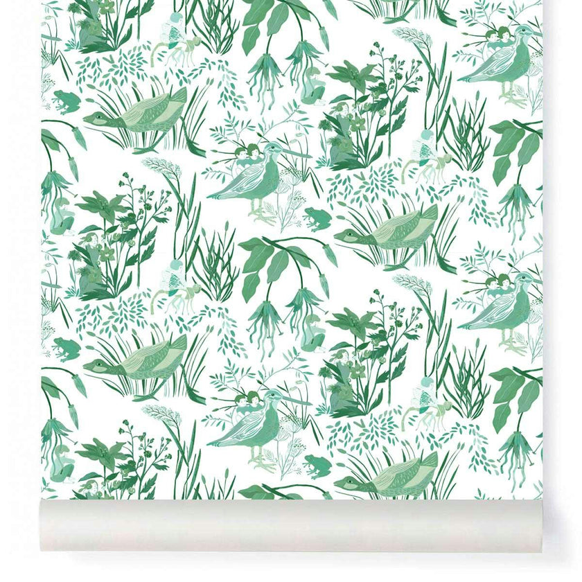 Wallpaper LUCIOLES color Vert