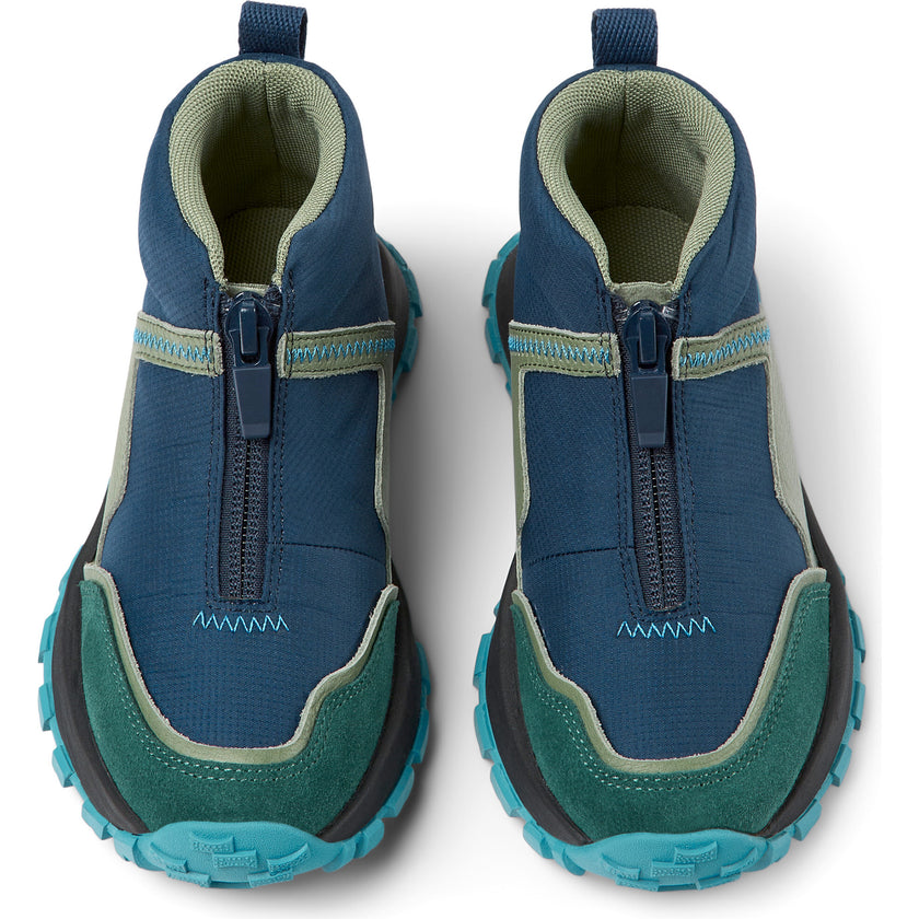 Drift Trail Textile And Leather Sneakers, Blue