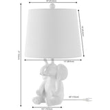 Kairi 21" Modern Shabby Chic Resin/Iron Happy LED Kids' Table Lamp with Phone Stand