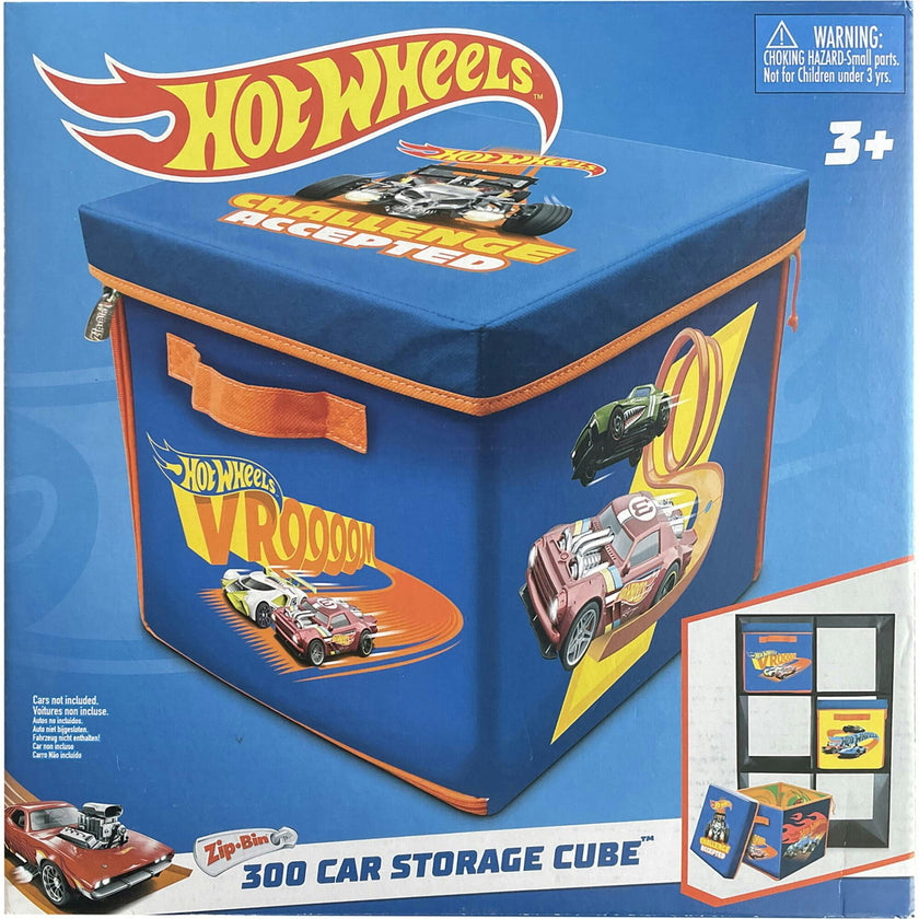 ZipBin Hot Wheels 300 Car Storage Cube & Playmat