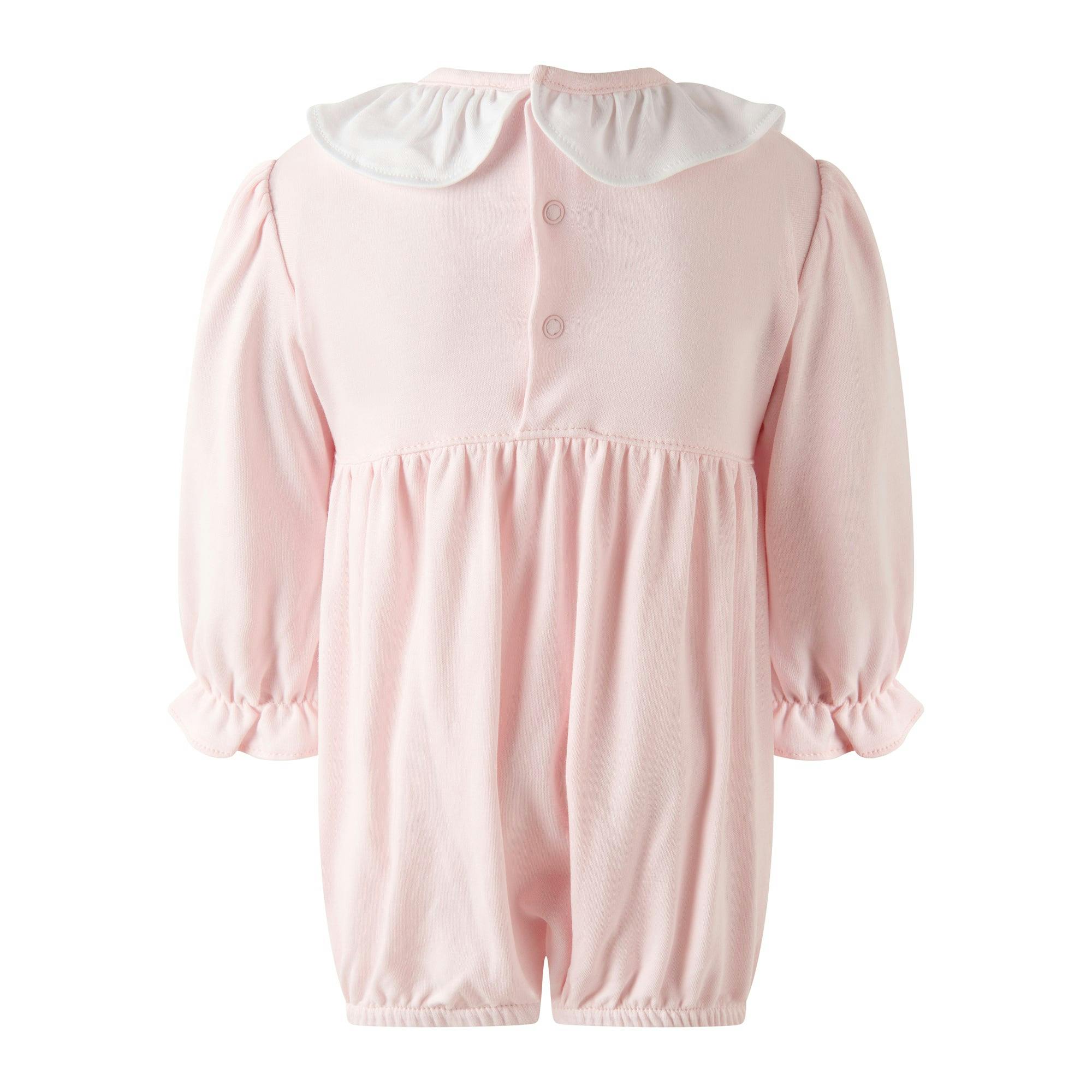 Pima Bow Smocked Babysuit
