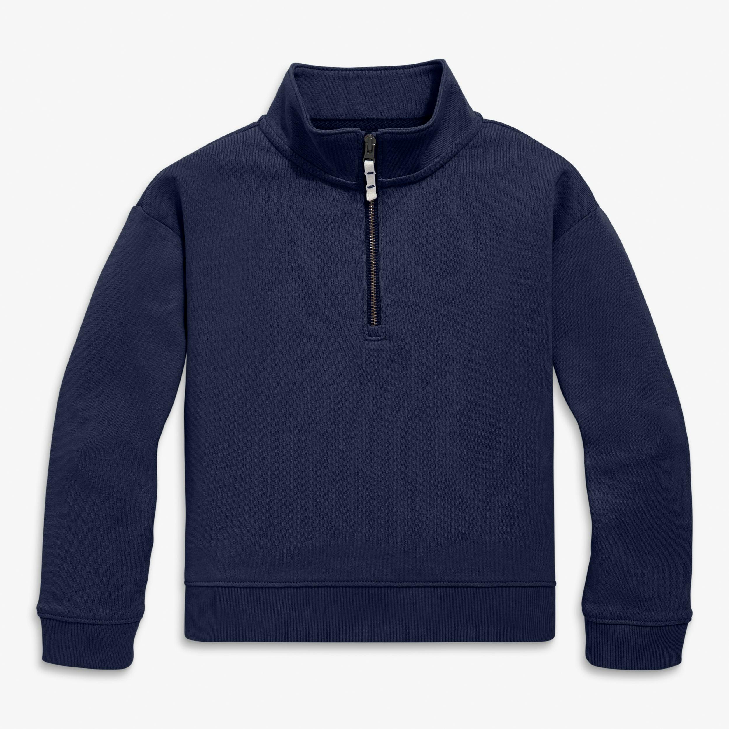 Kids quarter zip sweatshirt