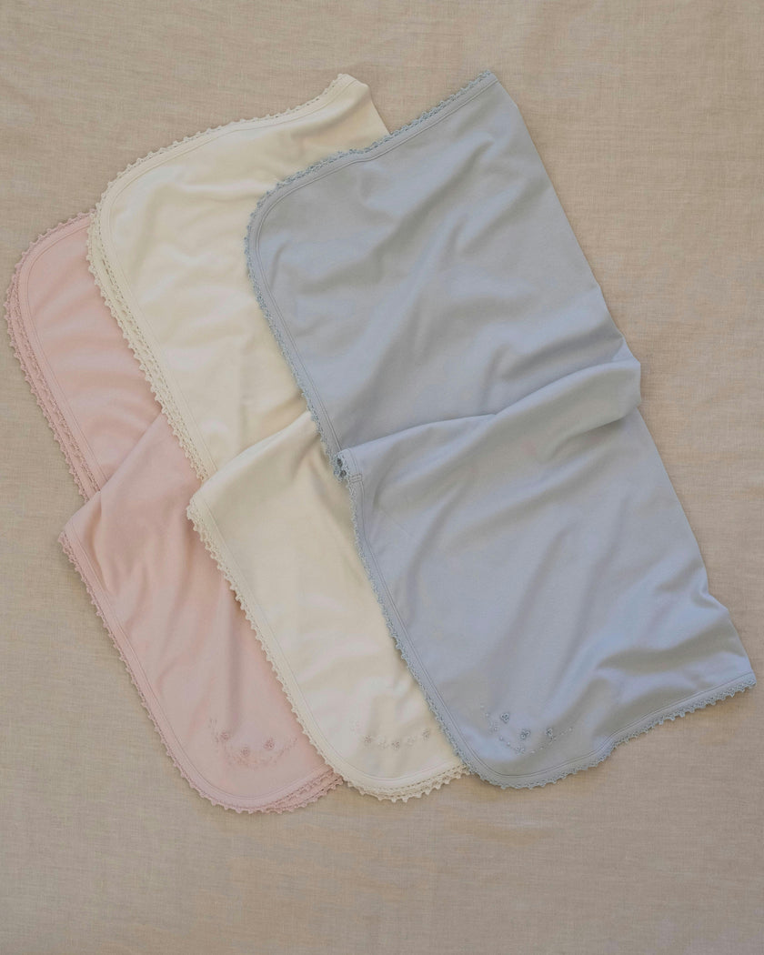 Receiving Blanket w/ Crochet Trim
