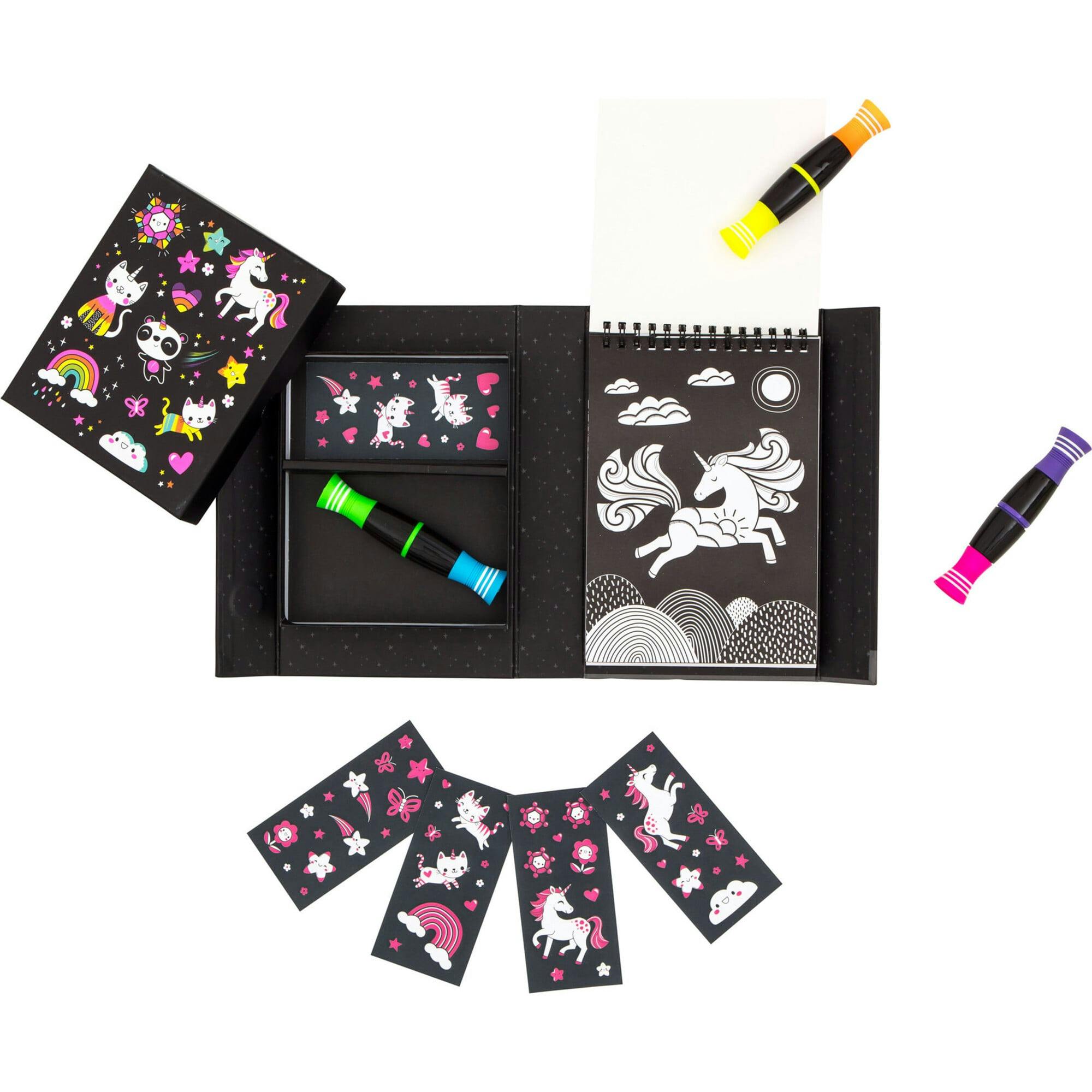 Tribe: Neon Coloring Set - Unicorns & Friends Activity Set
