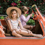 Little Girls Zinnia Long Grosgrain Ribbon Sun Hat